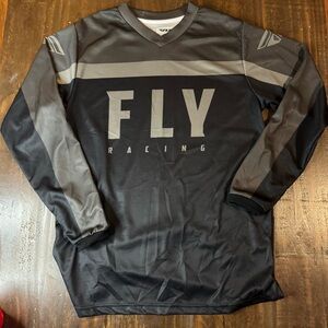 FLY Racing Black & Gray Jersey YX F-16